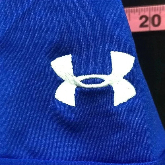 Under Armour Royal Blue Button-Up Tee - Picture 4 of 8